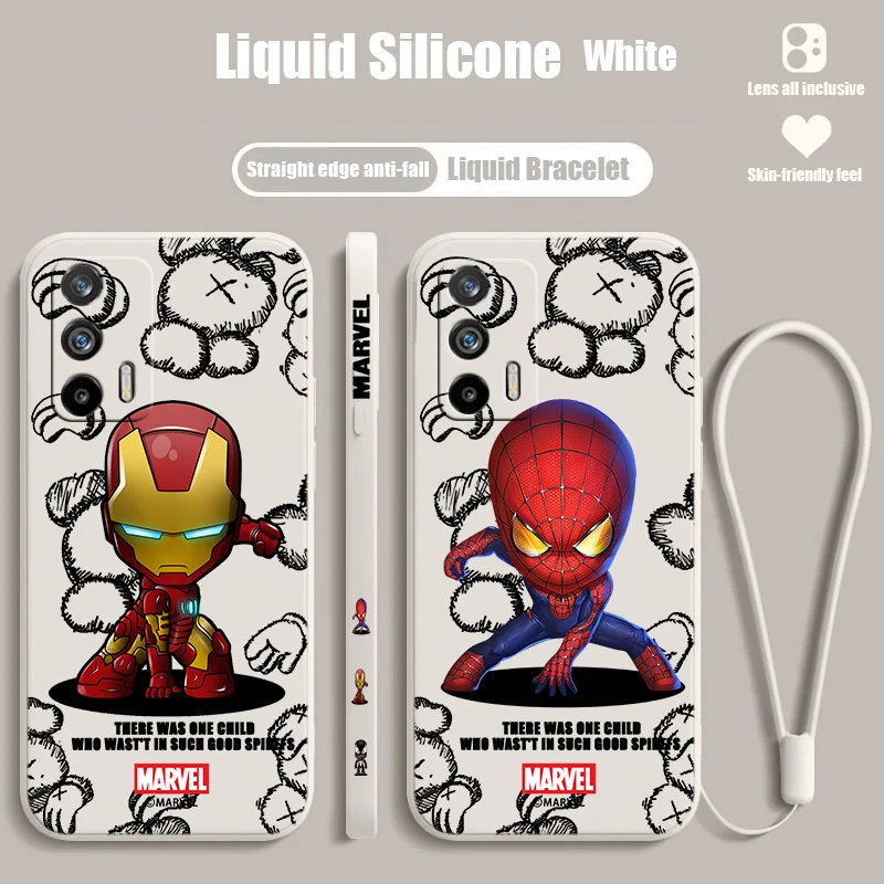 Marvel Cute Superhero For OPPO Realme Q5i Q3S GT NEO 3T 2 Master XT X7 X2 V23 C30 C21Y C11 Liquid Left Rope Phone Case
Marvel Cute Superhero For OPPO Realme Q5i Q3S GT NEO 3T 2 Master XT X7 X2 V23 C30 C21Y C11 Liquid Left Rope Phone Case