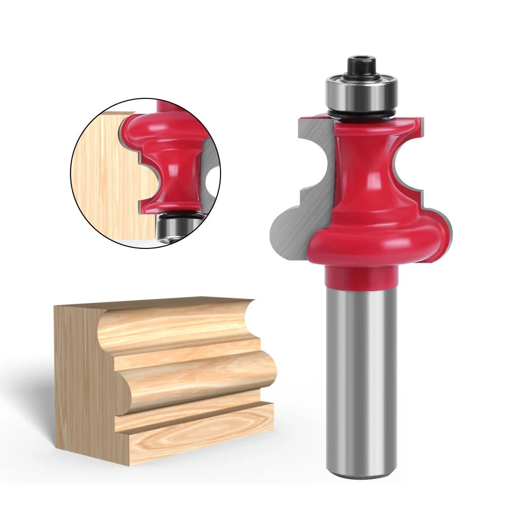 12mm Shank Molding Router Bit with Bearing Guide Diameter-31.75mm Cutting-Length-25.4mm Woodworking Milling Cutter
12mm Shank Molding Router Bit with Bearing Guide Diameter-31.75mm Cutting-Length-25.4mm Woodworking Milling Cutter
