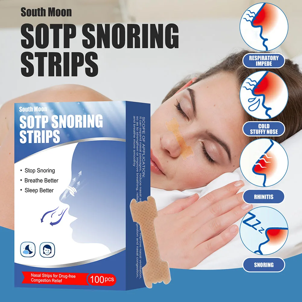 50/100pcs/Box Anti Snoring Nasal Stickers Easier Better Breathing Nasal Strips Improve Sleep Reduce Snoring Health Care Supplies
50/100pcs/Box Anti Snoring Nasal Stickers Easier Better Breathing Nasal Strips Improve Sleep Reduce Snoring Health Care Supplies