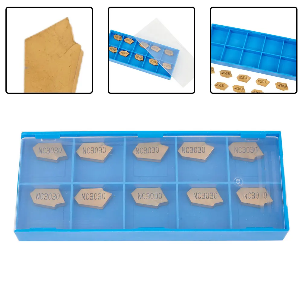 3mm Insert Semi-finishing 10Pcs Gold GTN-3 ZQMX3N11-1E YBC251 SP300 Durable New Hot High Quality Accessory Practical
3mm Insert Semi-finishing 10Pcs Gold GTN-3 ZQMX3N11-1E YBC251 SP300 Durable New Hot High Quality Accessory Practical
