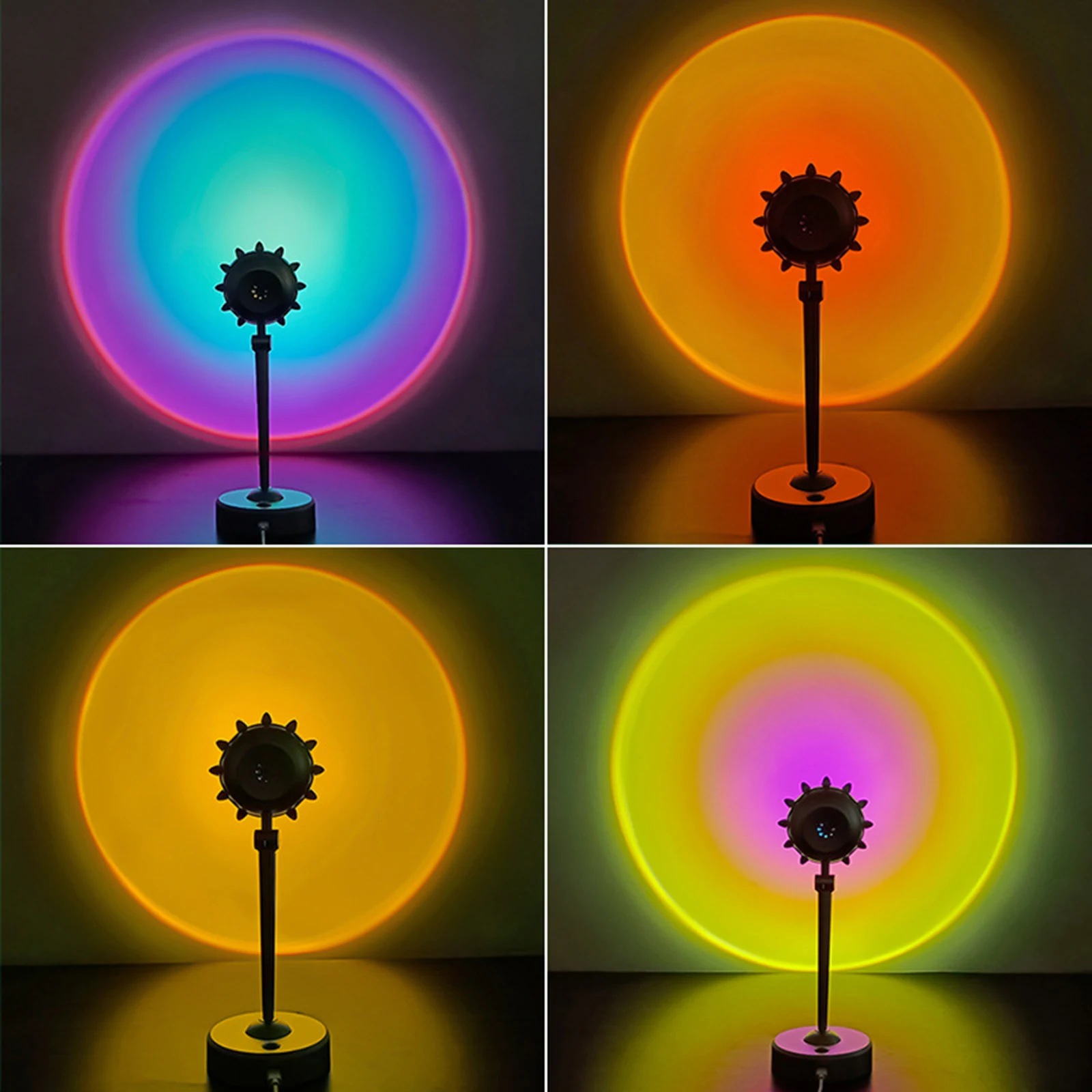 Sunset Lamp RGB 16 Colors APP Remote Control Atmosphere Projection Led Night Light For Home Bedroom Shop Background Decoration
Sunset Lamp RGB 16 Colors APP Remote Control Atmosphere Projection Led Night Light For Home Bedroom Shop Background Decoration