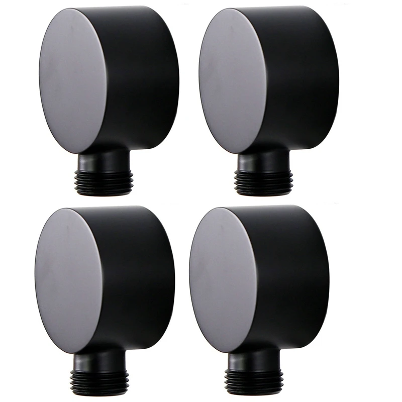 4X Wall Supply Elbow,Brass Round Wall Mount Shower Hose Connector Accessories G1/2Inch Water Outlet For Shower-Black
4X Wall Supply Elbow,Brass Round Wall Mount Shower Hose Connector Accessories G1/2Inch Water Outlet For Shower-Black