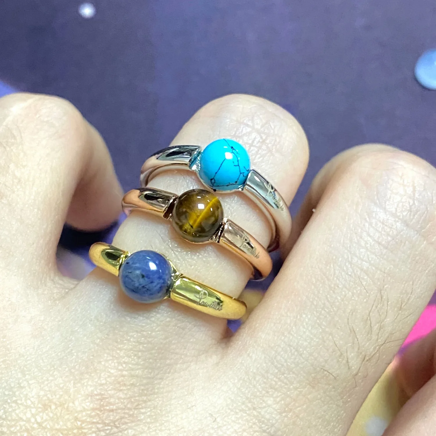 Ring 23 Colors Simple Candy Round Ring Natural Mica Turquoise Onyx Ring For Women Birthday Gift
Ring 23 Colors Simple Candy Round Ring Natural Mica Turquoise Onyx Ring For Women Birthday Gift
