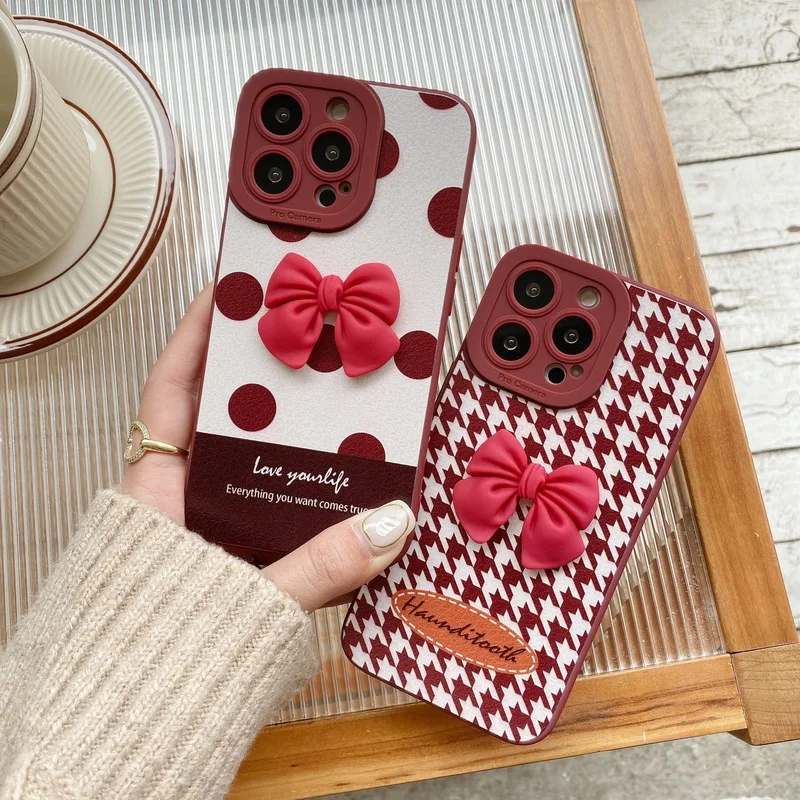 For iPhone 7 8 Plus Case Luxury 3D Bow Silicone Soft Cover For iPhone 13 11 12 Pro Max X XR XSMax Wine Red shockproof Phone Case
For iPhone 7 8 Plus Case Luxury 3D Bow Silicone Soft Cover For iPhone 13 11 12 Pro Max X XR XSMax Wine Red shockproof Phone Case