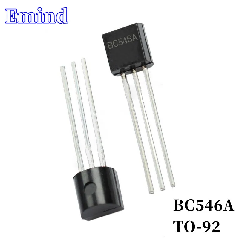 100Pcs BC546A DIP Transistor TO-92 Type NPN Bipolar Amplifier Transistor 65V/200mA
100Pcs BC546A DIP Transistor TO-92 Type NPN Bipolar Amplifier Transistor 65V/200mA
