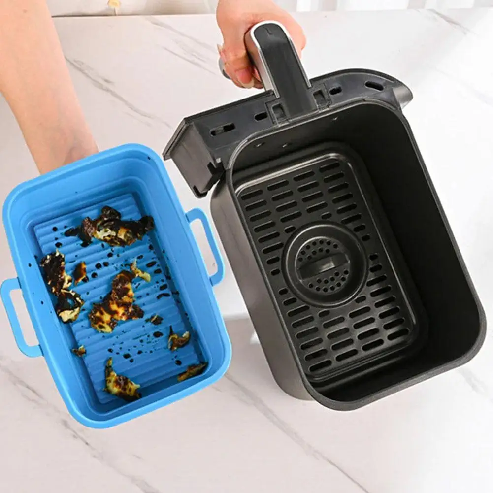 Foldable Air Fryer Silicone Baking Tray Reusable Silicone Oven Tray Basket Mold Fried Baking Airfryer Chicken Pizza N1p3
Foldable Air Fryer Silicone Baking Tray Reusable Silicone Oven Tray Basket Mold Fried Baking Airfryer Chicken Pizza N1p3