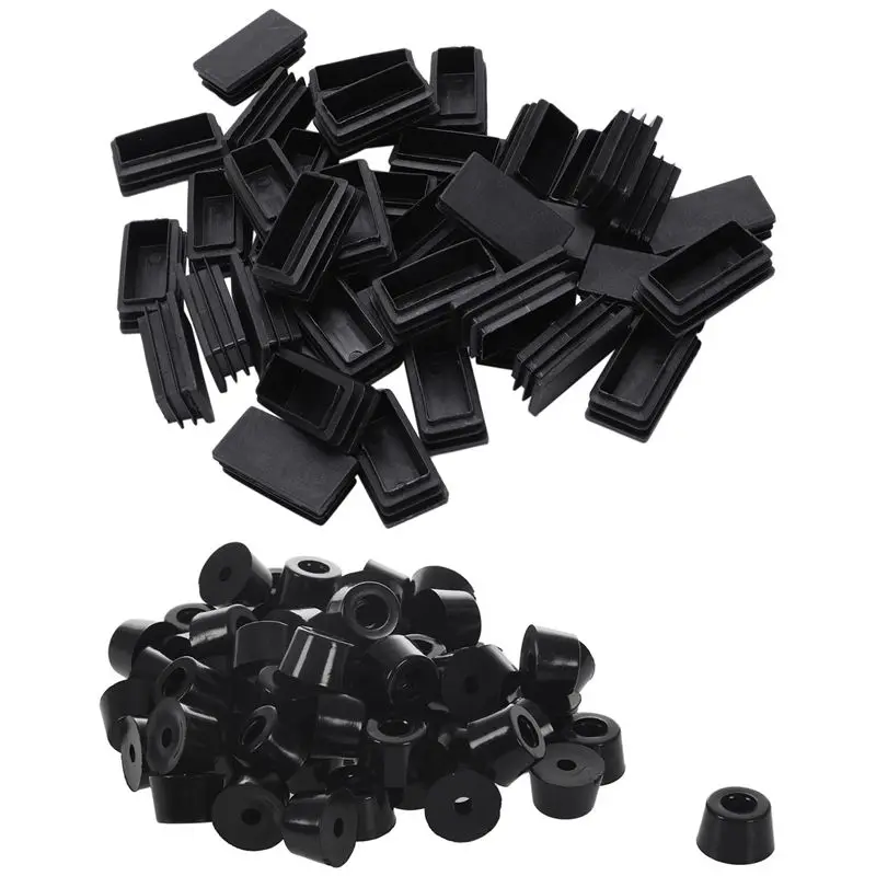 60Pcs Tape Rubber Feet Bumper Pad Washer 15Mmx10mm & 40Pcs Plastic Blanking End Cap Tubing Tube Inserts 25Mmx50mm
60Pcs Tape Rubber Feet Bumper Pad Washer 15Mmx10mm & 40Pcs Plastic Blanking End Cap Tubing Tube Inserts 25Mmx50mm