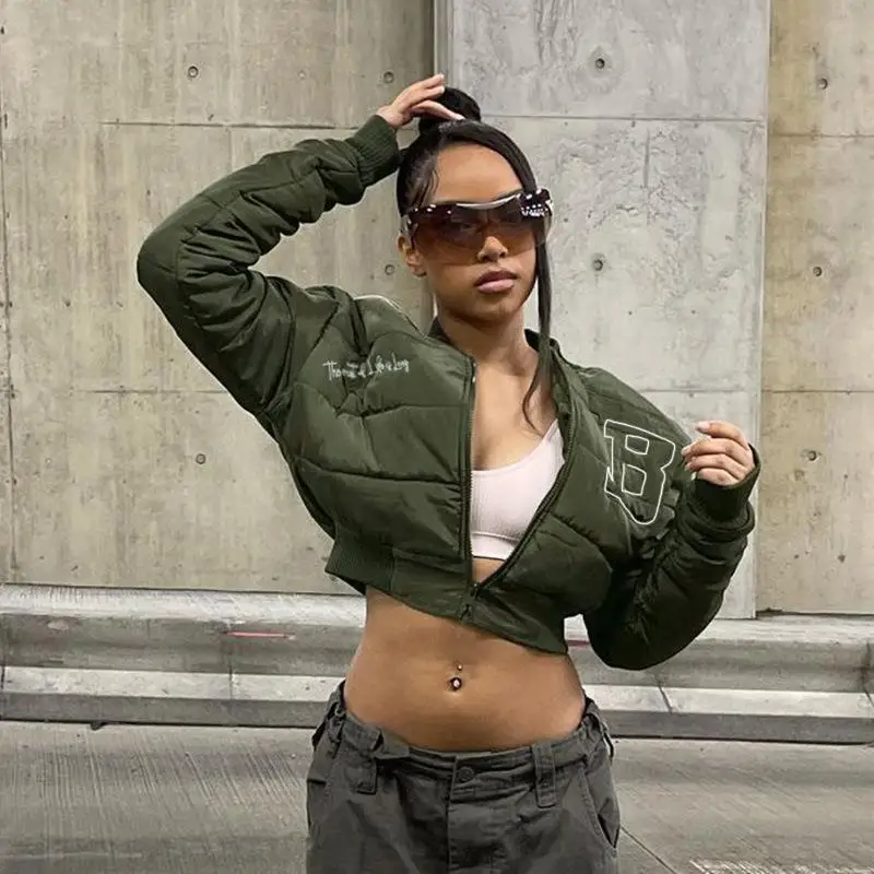 2022 Letter Print Women Crop Jacket Varsity Y2K Autumn Winter Casual Oversized Fashion Baseball Coat Streetwear
2022 Letter Print Women Crop Jacket Varsity Y2K Autumn Winter Casual Oversized Fashion Baseball Coat Streetwear
