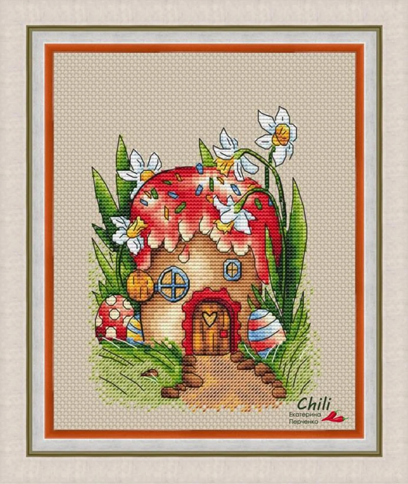 mushroom cabin 1-23-26 Cross Stitch Kit Packages Counted Cross-Stitching Kits Cross stich unPainting Set
mushroom cabin 1-23-26 Cross Stitch Kit Packages Counted Cross-Stitching Kits Cross stich unPainting Set