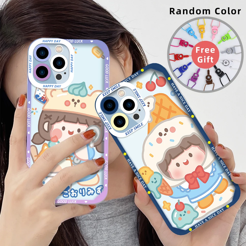 Cartoon Kawaii Girl Coque Case for IPhone 11 Pro Max 13 12 Mini XS X XR 7 8 Plus SE 2020 2022 Clear Soft TPU Back Shell Covers
Cartoon Kawaii Girl Coque Case for IPhone 11 Pro Max 13 12 Mini XS X XR 7 8 Plus SE 2020 2022 Clear Soft TPU Back Shell Covers