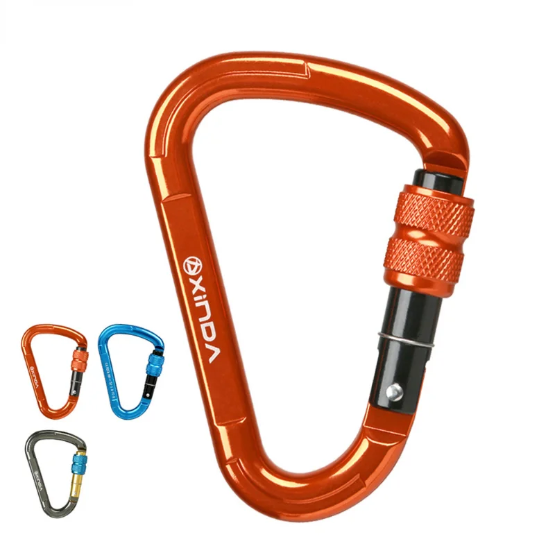 Outdoor Rock Climbing 25KN Safety Connector Lock Pear-Shape Screw Gates Buckle Carabiner Survive Kits Outdoor Equipment
Outdoor Rock Climbing 25KN Safety Connector Lock Pear-Shape Screw Gates Buckle Carabiner Survive Kits Outdoor Equipment