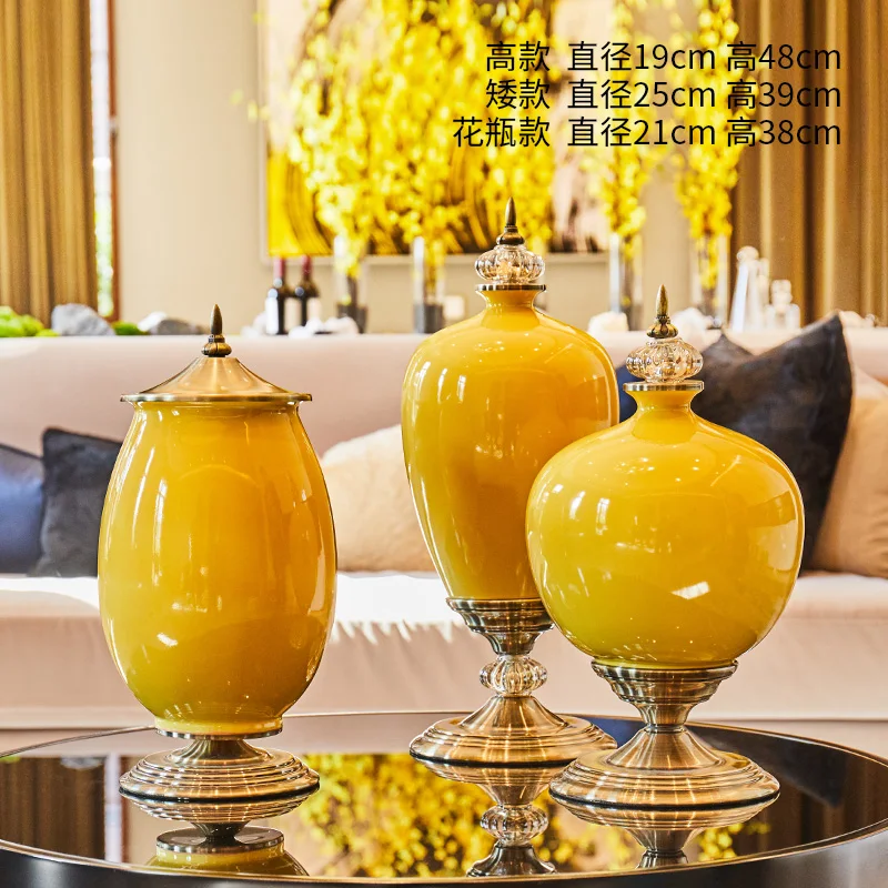 

Большая ваза керамическая Цветочная композиция для гостиной сухое цветочное украшение стола европейская модель комнаты домашнее ТВ украш...