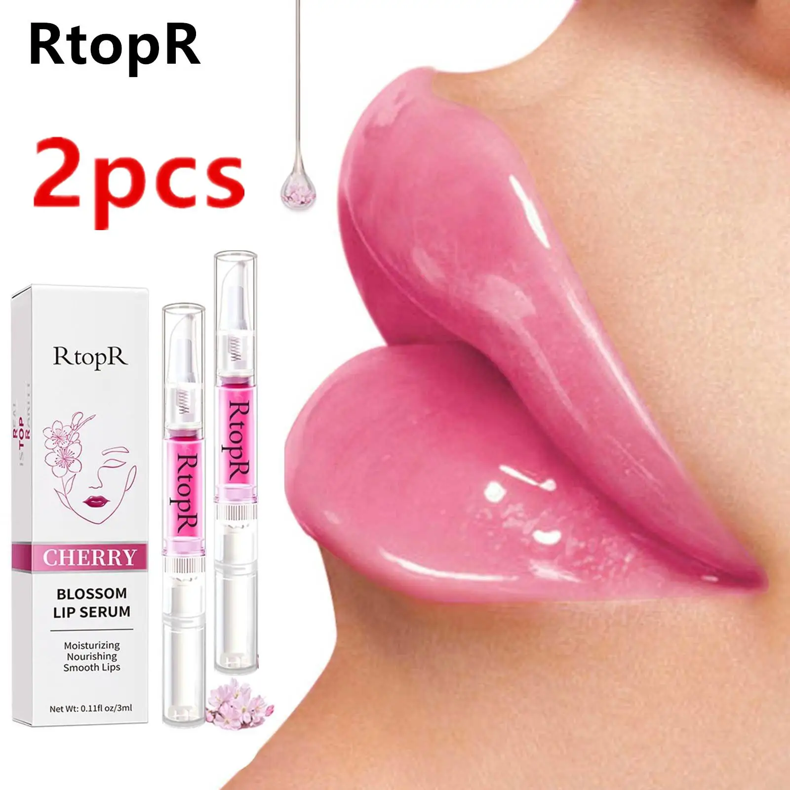2X RtopR Lips Serum Lip Balm Plumper Serum Reduces Fine Lines Brighten Lipgloss Anti-Drying For Women Pink Lips Instant Volumisi
2X RtopR Lips Serum Lip Balm Plumper Serum Reduces Fine Lines Brighten Lipgloss Anti-Drying For Women Pink Lips Instant Volumisi