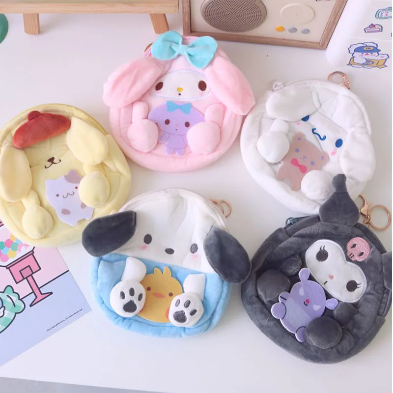 Мультяшная серия Cinnamoroll My Melody Pom Purin Sanrioed, монета, чехол для ключей, удобный подарок для девочки
Мультяшная серия Cinnamoroll My Melody Pom Purin Sanrioed, монета, чехол для ключей, удобный подарок для девочки