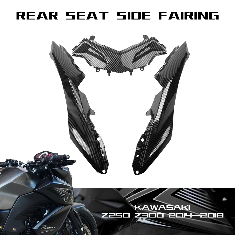 For Kawasaki Ninja 300 2013-2017 Z250 Z300 2014-2018 Hydro Dipped ABS Carbon Fiber Finish Rear Seat Side Fairing Cowl Panel
For Kawasaki Ninja 300 2013-2017 Z250 Z300 2014-2018 Hydro Dipped ABS Carbon Fiber Finish Rear Seat Side Fairing Cowl Panel