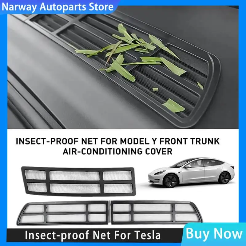 Insect-proof Net For Tesla Model 3/Y Front Trunk Air-conditioning Cover Intake Grille Clean Air Inlet Protective Accessories
Insect-proof Net For Tesla Model 3/Y Front Trunk Air-conditioning Cover Intake Grille Clean Air Inlet Protective Accessories
