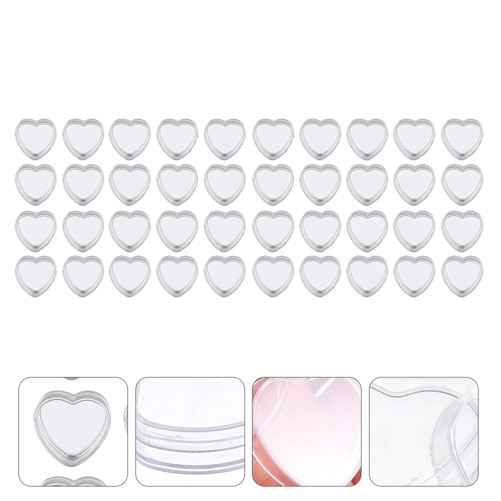 50 Pcs Eye Shadow Storage Box Heart Cream Pots Empty Creams Container Makeup Samples Jars Plastic Travel Eyeshadow
50 Pcs Eye Shadow Storage Box Heart Cream Pots Empty Creams Container Makeup Samples Jars Plastic Travel Eyeshadow