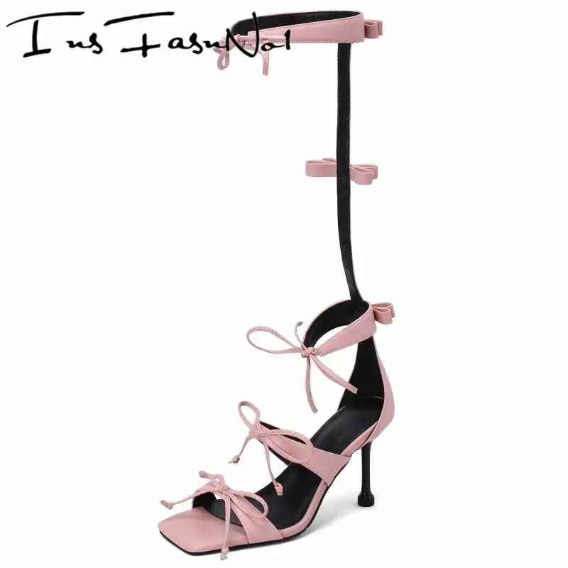 Босоножки женские из натуральной кожи, на шнуровке, с бантом-бабочкой, ремешок до середины икры, туфли с открытым квадратным носком на тонко...
Босоножки женские из натуральной кожи, на шнуровке, с бантом-бабочкой, ремешок до середины икры, туфли с открытым квадратным носком на тонко...