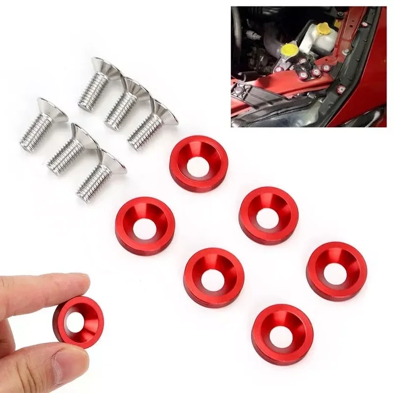 AUTO PARTS M8 Car Modified Hex Fasteners Fender Washer Bumper Engine Concave Screws Fender Washer License Plate Bolts Car stylin
AUTO PARTS M8 Car Modified Hex Fasteners Fender Washer Bumper Engine Concave Screws Fender Washer License Plate Bolts Car stylin