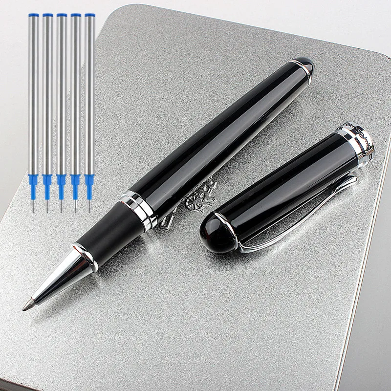 JINHAO x750 luxury High quality metal black Rollerball Pen metal elegante signature switzerland ink pens new
JINHAO x750 luxury High quality metal black Rollerball Pen metal elegante signature switzerland ink pens new