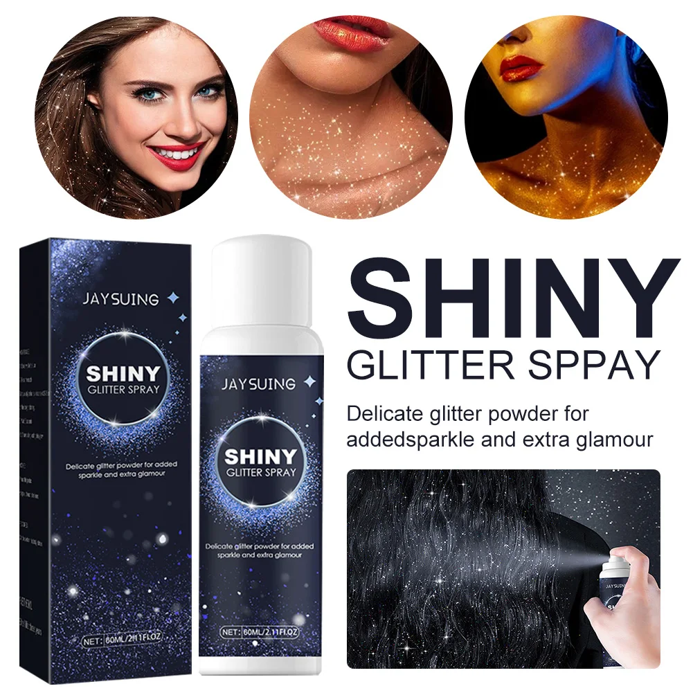 60ml Hair Body Glitter Spray Sparkly Shimmery Glow Face High Gloss Glitter Powder Makeup for Face Hair Body Cosmetics Party
60ml Hair Body Glitter Spray Sparkly Shimmery Glow Face High Gloss Glitter Powder Makeup for Face Hair Body Cosmetics Party