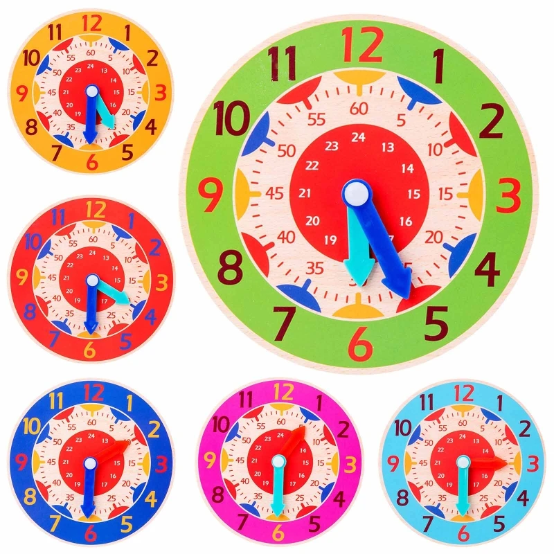 5.5in Montessori Clock Learning Board w/ 12/24 Hour Scale Primary Toddler Gift
5.5in Montessori Clock Learning Board w/ 12/24 Hour Scale Primary Toddler Gift