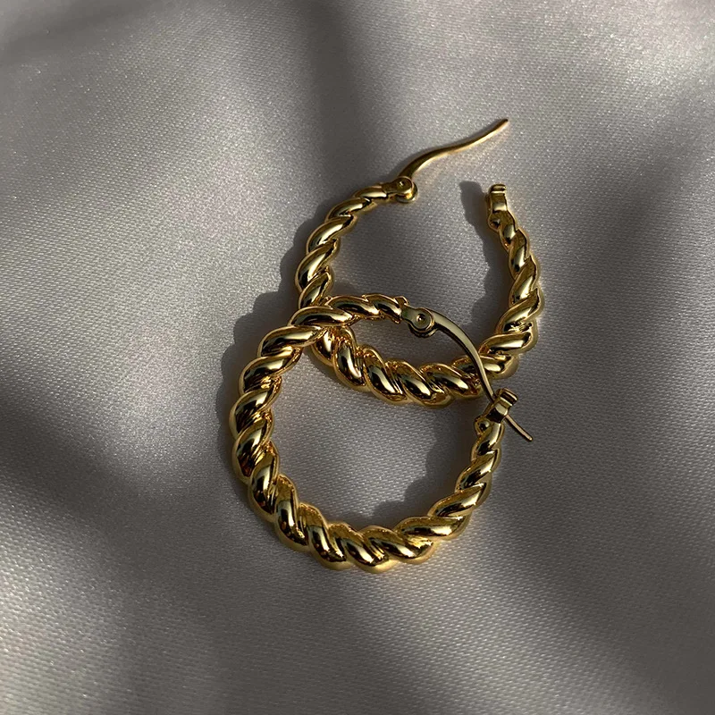 French retro ins niche trend hip hop fried dough twist twist Earrings women's high-grade sense Earrings Circle Earrings
French retro ins niche trend hip hop fried dough twist twist Earrings women's high-grade sense Earrings Circle Earrings