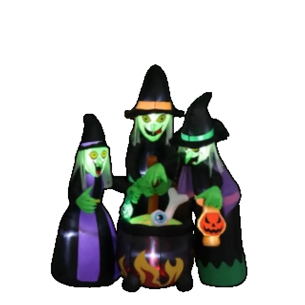 6FT Halloween Inflatables Outdoor Decoration, Blow Up Scary 3 Witches Halloween Patio Decoration with Built-in Led Lights
6FT Halloween Inflatables Outdoor Decoration, Blow Up Scary 3 Witches Halloween Patio Decoration with Built-in Led Lights