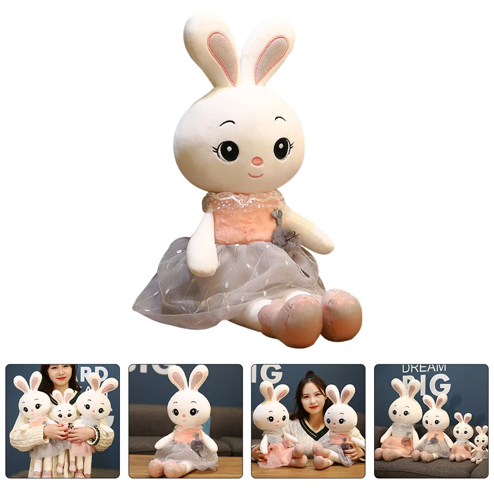 

Rabbit Plush Toy Cartoon Animal Christmas Decor Kawaii Kids Toys Girls Soft Bunny