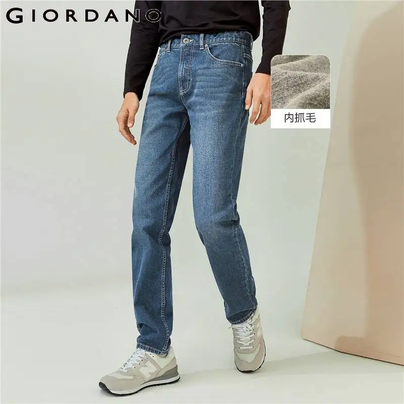 Джинсы GIORDANO мужские с флисовой подкладкой, классические эластичные брюки из денима, модные повседневные джинсы с манжетами и пятью карманами, 01112747
Джинсы GIORDANO мужские с флисовой подкладкой, классические эластичные брюки из денима, модные повседневные джинсы с манжетами и пятью карманами, 01112747