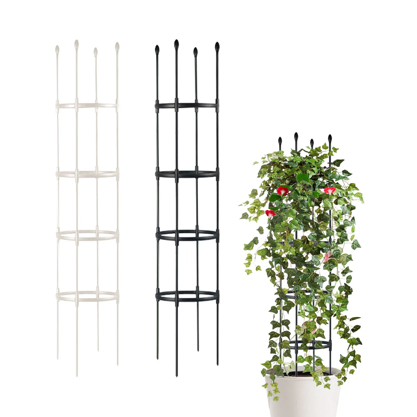Garden Obelisk Metal Trellis 1.7M/5.6Ft Plant Cage And Flower Support For Climbing Plants Rustproof Arch PE PP Coating Steel
Garden Obelisk Metal Trellis 1.7M/5.6Ft Plant Cage And Flower Support For Climbing Plants Rustproof Arch PE PP Coating Steel