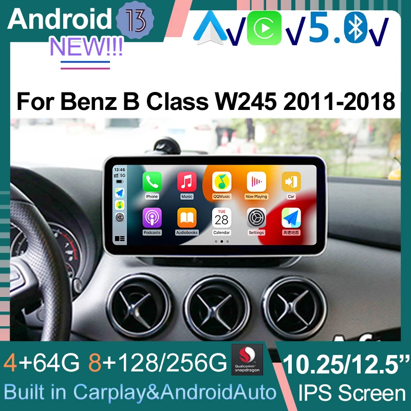 Qualcomm Android13 Multimedia 8Core 8+256G Car Video Player GPS Navigation Bluetooth Screen For Mercedes Benz B Class W245 W246
Qualcomm Android13 Multimedia 8Core 8+256G Car Video Player GPS Navigation Bluetooth Screen For Mercedes Benz B Class W245 W246