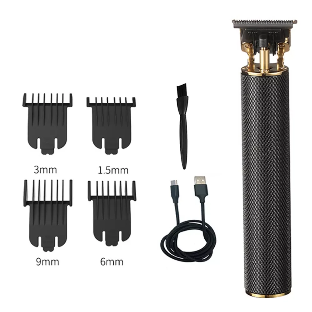 Hair Clipper USB Rechargeable Hair Trimmer with Cleaning Brush Guides Trimming Tool Men T-Blade Shaving Hair Trimmers
Hair Clipper USB Rechargeable Hair Trimmer with Cleaning Brush Guides Trimming Tool Men T-Blade Shaving Hair Trimmers