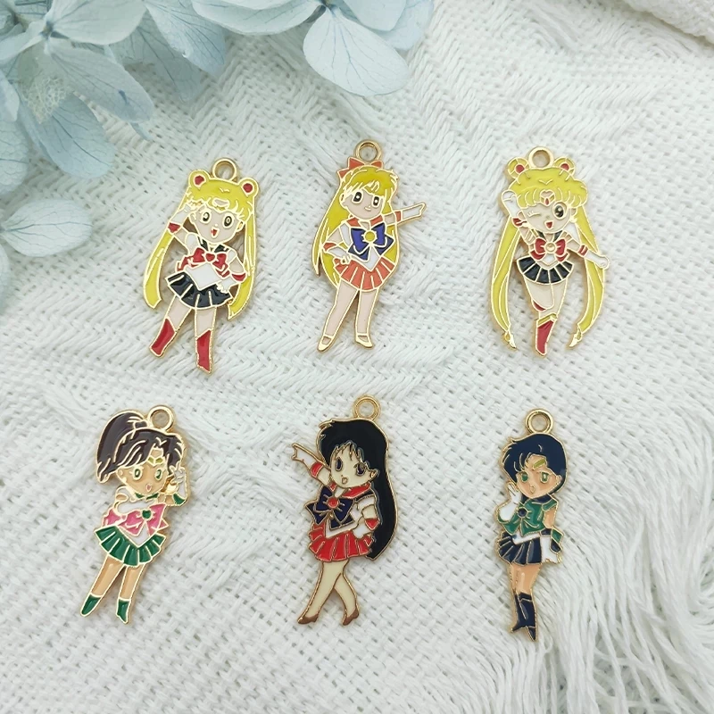 10pcs Cute Alloy Dripping Oil Charm Japanese Cartoon Anime Girl Pendant Earring Necklace Keychain DIY Accessories Making Charms
10pcs Cute Alloy Dripping Oil Charm Japanese Cartoon Anime Girl Pendant Earring Necklace Keychain DIY Accessories Making Charms