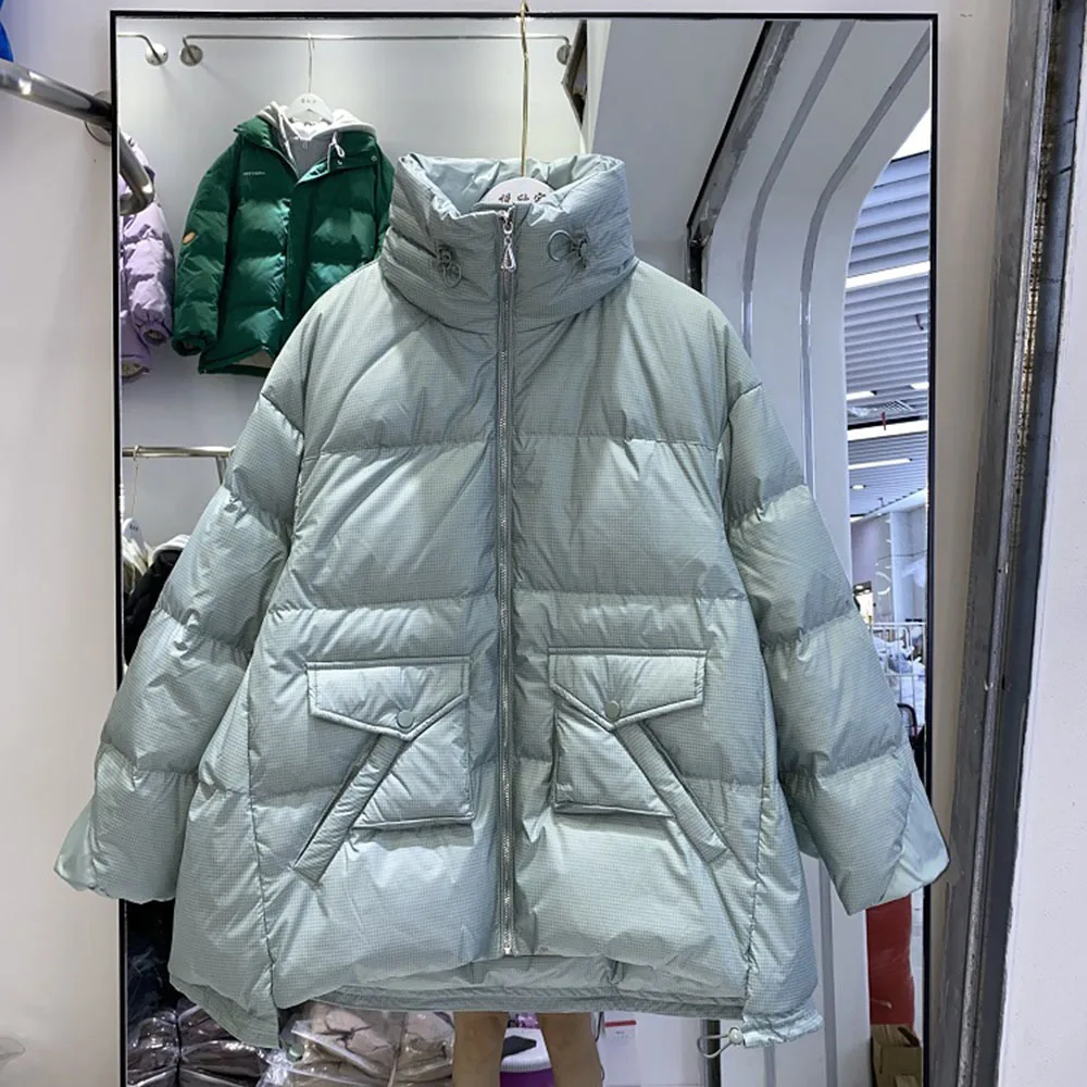 Winter Women Down Coat 2022Winter Stand Collar Loose Zipper Thicken White Duck Down Jacket Warm Puffer Jackets Winter Coats
Winter Women Down Coat 2022Winter Stand Collar Loose Zipper Thicken White Duck Down Jacket Warm Puffer Jackets Winter Coats