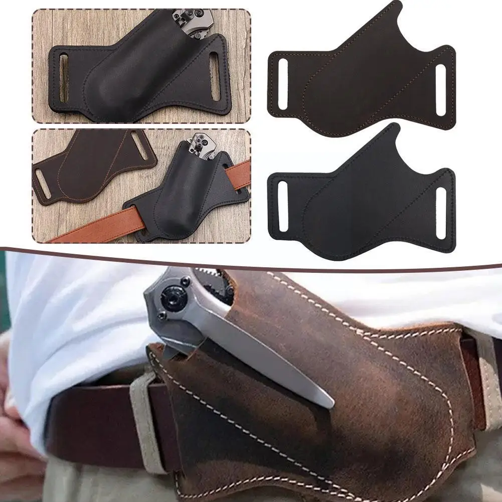 Belt Clip Sheath Camping Fold Knife Scabbard Tool Leather Hunting Sheath Bag Equipment Carry Pocket Belt Camp A0A4 
Belt Clip Sheath Camping Fold Knife Scabbard Tool Leather Hunting Sheath Bag Equipment Carry Pocket Belt Camp A0A4