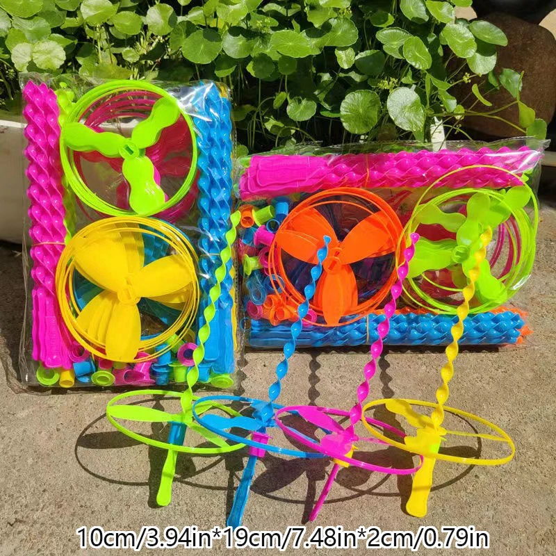 5PCS Twisty Flying Saucers Helicopters Outdoor Bamboo Dragonfly Plastic Handle Toys Party Favors
5PCS Twisty Flying Saucers Helicopters Outdoor Bamboo Dragonfly Plastic Handle Toys Party Favors