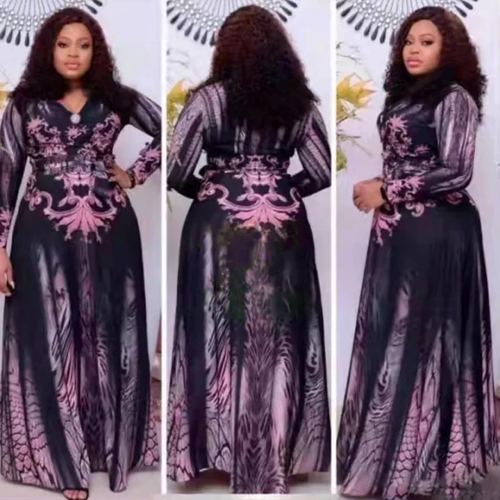 Personality Ethnic Robe With Belt Elegant High Waist Print Dress Women's Clothing Festive Casual Banquet
Personality Ethnic Robe With Belt Elegant High Waist Print Dress Women's Clothing Festive Casual Banquet