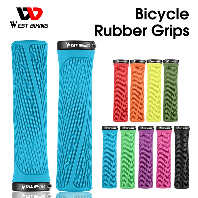 WEST BIKING 1 Pair Bicycle Grips MTB Colorful Anti Slip Silicone Handlebar Bike Grips With Lock Cycling Classic Handlebar Grip
WEST BIKING 1 Pair Bicycle Grips MTB Colorful Anti Slip Silicone Handlebar Bike Grips With Lock Cycling Classic Handlebar Grip
