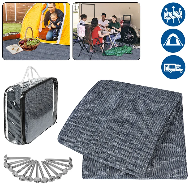 Наружная палатка для кемпинга, напольный тент, наборы ковров для автофургона, кемпера, каравана, 240 г, HDPE, походное одеяло, ковер с петлями, гвозди 2,5x3 м 
Наружная палатка для кемпинга, напольный тент, наборы ковров для автофургона, кемпера, каравана, 240 г, HDPE, походное одеяло, ковер с петлями, гвозди 2,5x3 м