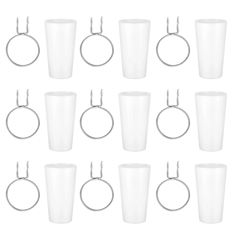 12 Sets Pegboard Bins With Rings Ring Style Pegboard Hooks With Pegboard Cups Pegboard Cup Holder Accessories (White)
12 Sets Pegboard Bins With Rings Ring Style Pegboard Hooks With Pegboard Cups Pegboard Cup Holder Accessories (White)