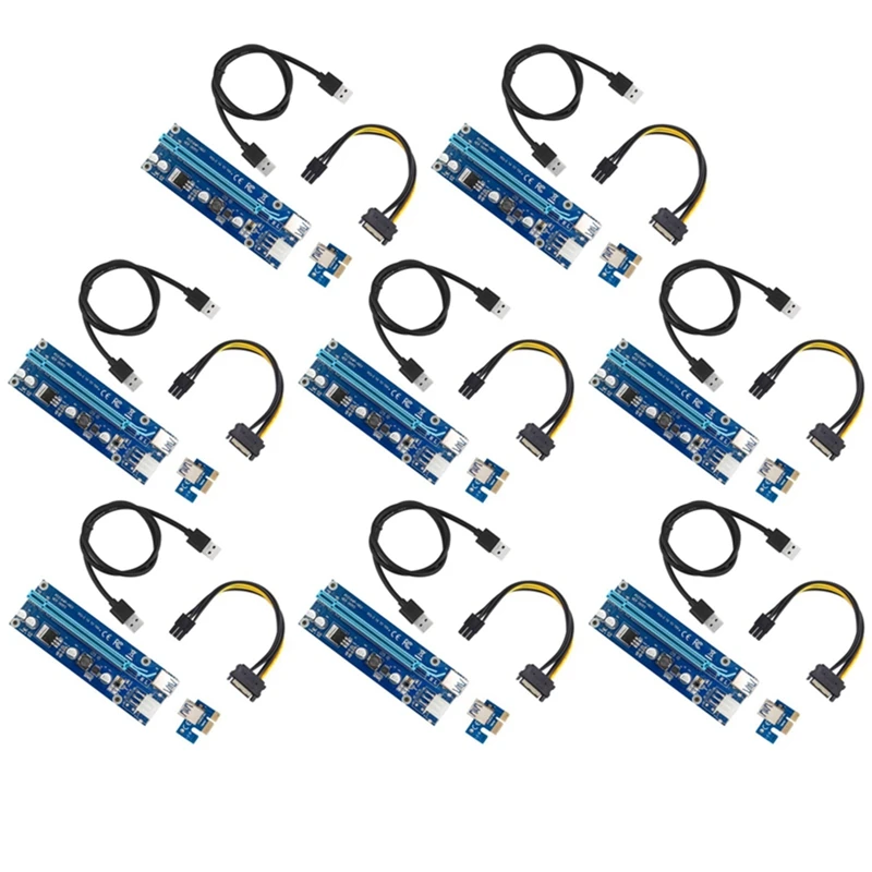Mini PCI-E To PCI Express Extender Riser Card PCIE 1X To 16X Data Cable SATA To 6Pin Power Supply For Bitcoin Mining
Mini PCI-E To PCI Express Extender Riser Card PCIE 1X To 16X Data Cable SATA To 6Pin Power Supply For Bitcoin Mining