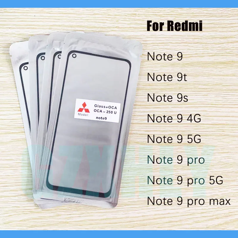 10 шт./партия переднее внешнее стекло + OCA ЖК-объектив для Xiaomi Redmi Note 9 Pro Max 5G 4G Note 9s 9t сенсорная панель
10 шт./партия переднее внешнее стекло + OCA ЖК-объектив для Xiaomi Redmi Note 9 Pro Max 5G 4G Note 9s 9t сенсорная панель