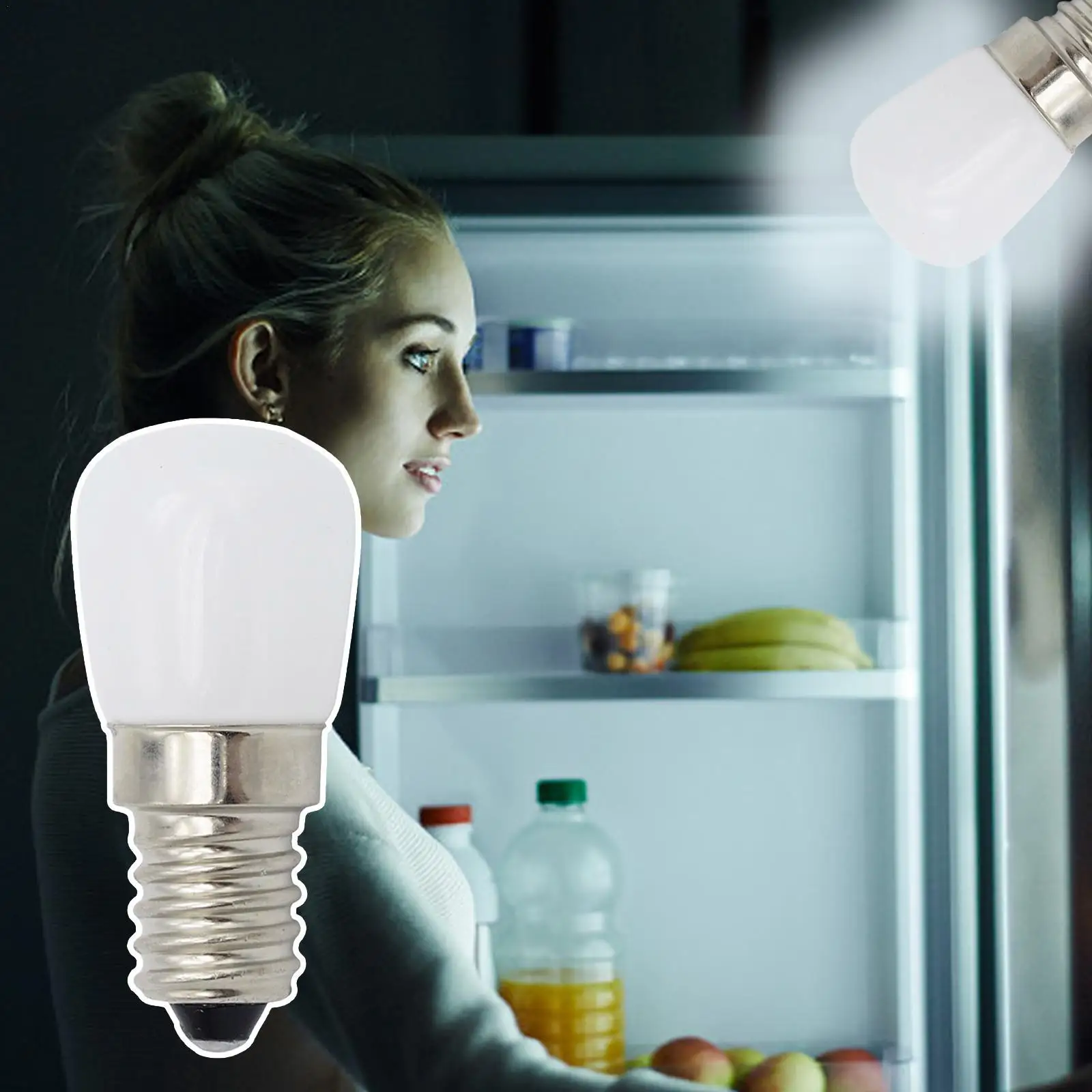 

3W E14 LED Fridge Light Bulb Refrigerator Corn Bulb AC 220V LED Lamp White/Warm White SMD2835 Replace Halogen Light