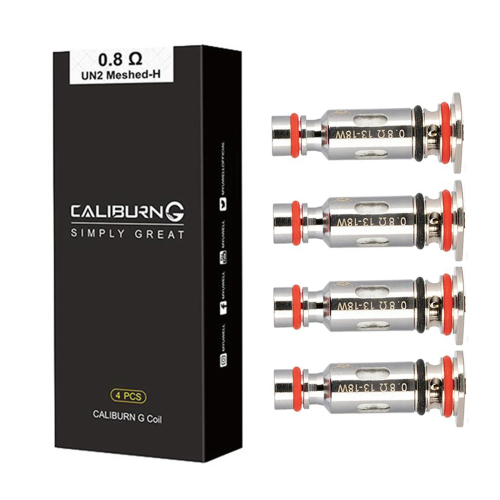 Caliburn G Coil 0.8ohm Mesh 1.0ohm UN2 Meshed-H Coil Head for Caliburn G Pod /KOKO Prime Vape Electronic Cigarette 
Caliburn G Coil 0.8ohm Mesh 1.0ohm UN2 Meshed-H Coil Head for Caliburn G Pod /KOKO Prime Vape Electronic Cigarette