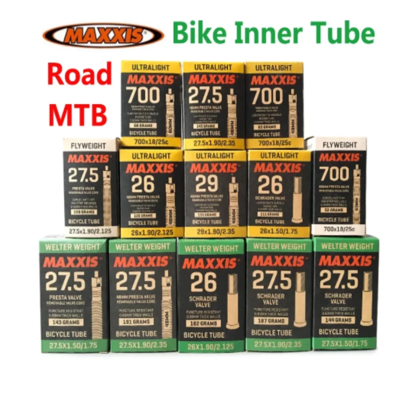 

MAXXIS Bicycle Tire Inner Tube FLYWEIFHT WELTER WEIGHT ULTRALIGHT 26/27.5/29-2.4*2.5*2.6*2.7*2.8*2.9*3.0 SV/PV 0.6/0.8mm