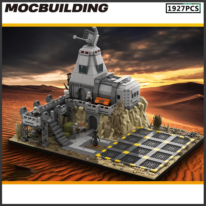 

Moc Building Blocks Star Movie SW Emipre Base Tatooine At War DIY Model Space Street View Series Bricks Kid Toys Birthday Gift