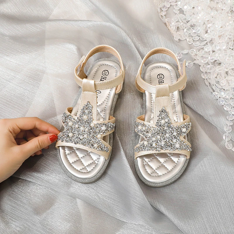 New Girls Sandals Princess Summer Shoes Children Student Fashion Beach Open Toe Toddler Baby Flat Kids 02A
New Girls Sandals Princess Summer Shoes Children Student Fashion Beach Open Toe Toddler Baby Flat Kids 02A