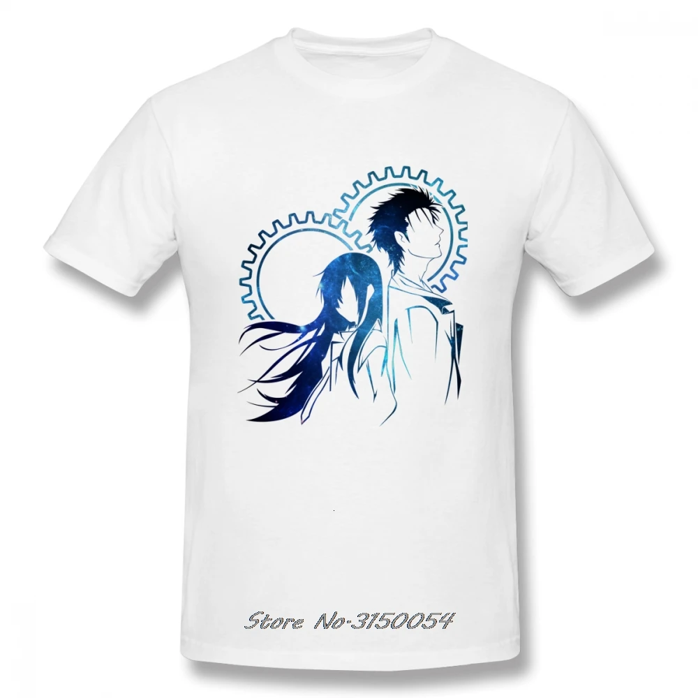 Men Okabe And Kurisu Steins Gate T Shirt New Summer Cotton Short Sleeve T-Shirt Fashion Casual T Shirt Anime Tees Tops Harajuku
Men Okabe And Kurisu Steins Gate T Shirt New Summer Cotton Short Sleeve T-Shirt Fashion Casual T Shirt Anime Tees Tops Harajuku