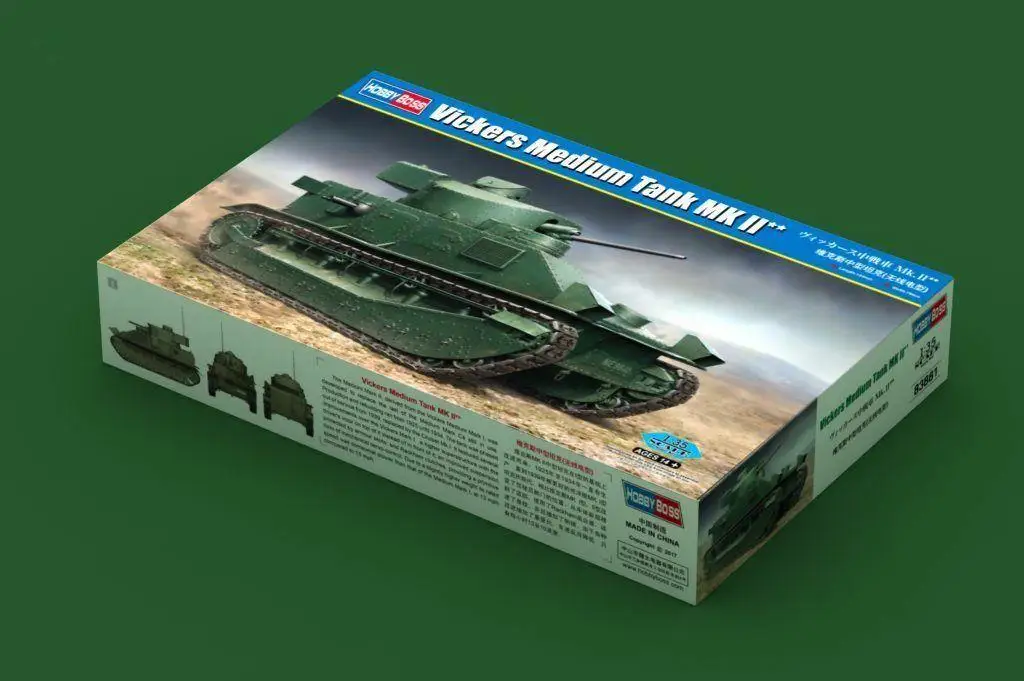 Hobby Kit Hobbyboss 1/35 83881 Vickers Medium Tank MK.II model kit DIY toys
Hobby Kit Hobbyboss 1/35 83881 Vickers Medium Tank MK.II model kit DIY toys